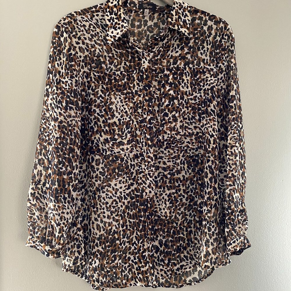 Cupio leopard print blouse